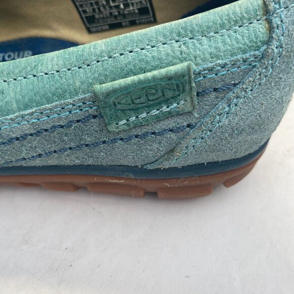 Keen Mary Jane Hiking Shoes Womens Size US6.5/37 Blue Green Walking Boho Hippie - Picture 16 of 16